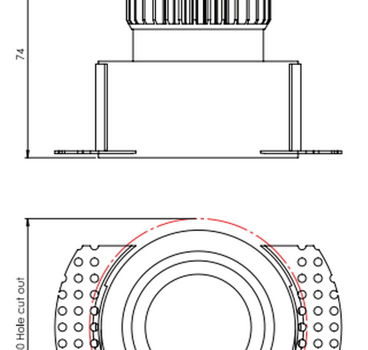 Trimless Round LED Adjustable