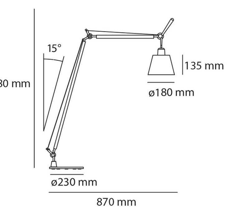 Tolomeo basculante reading floor