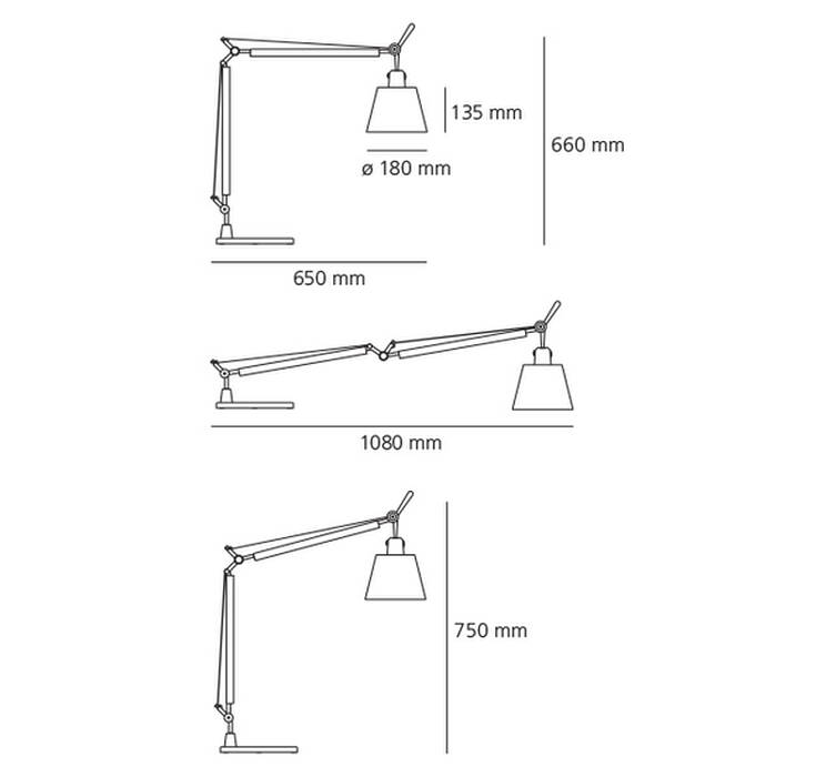 Tolomeo Basculante table