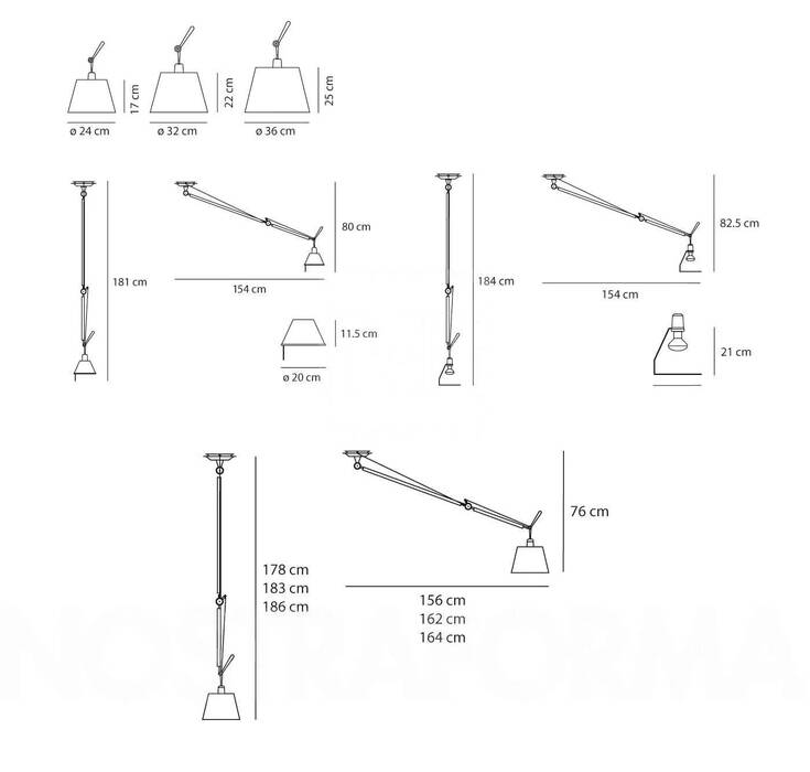 Tolomeo Decentrata Suspension