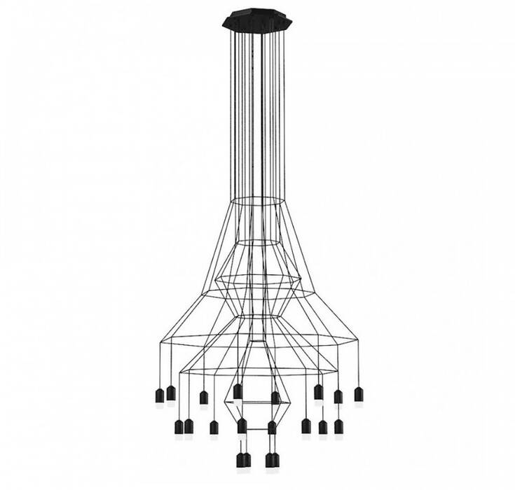 Wireflow chandelier