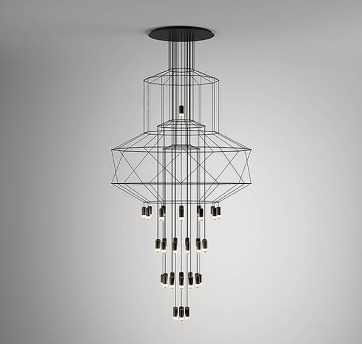 Wireflow chandelier