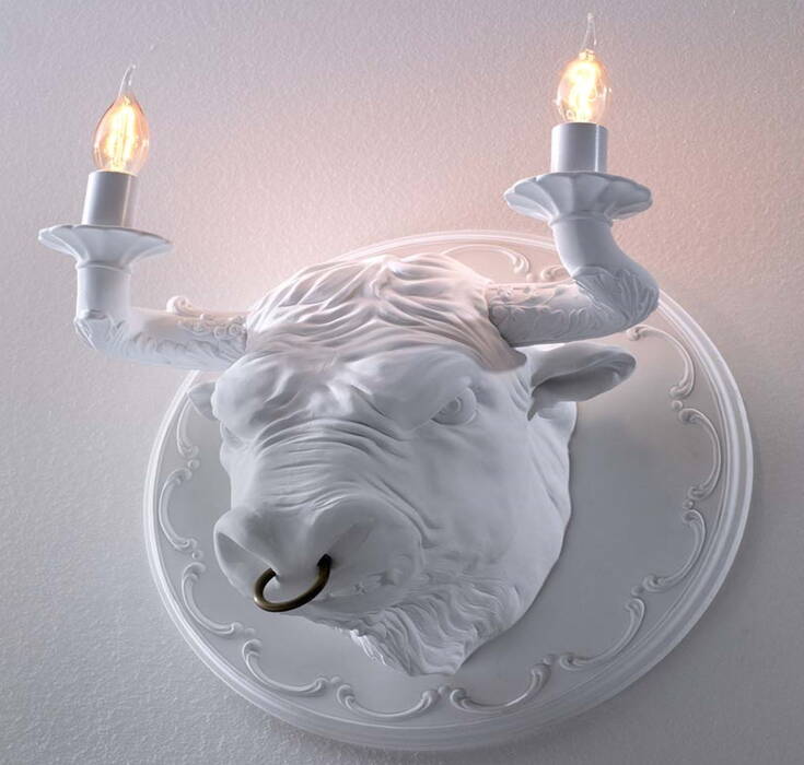 Karman Corrado - lamp in the shape of a bulls head