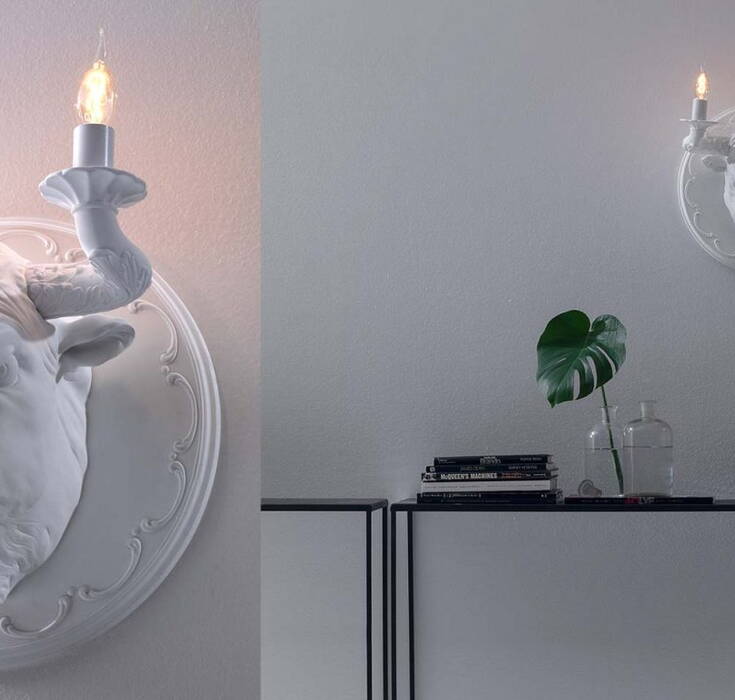 Karman Corrado - lamp in the shape of a bulls head