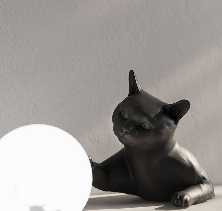 Karman Maoo Table - cat-shaped lamp