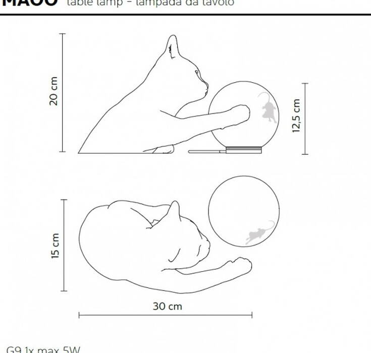 Karman Maoo Table - cat-shaped lamp