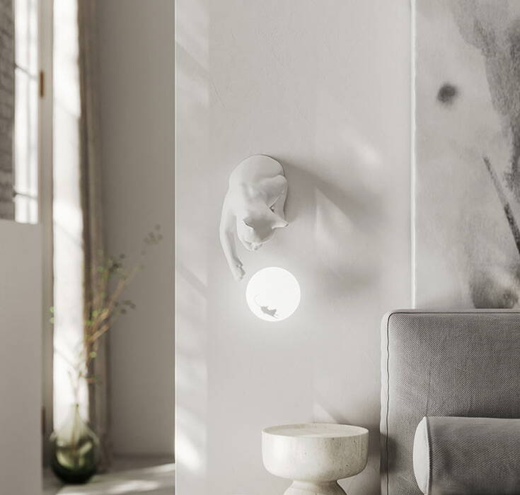 Karman Maoo Wall - cat-shaped lamp