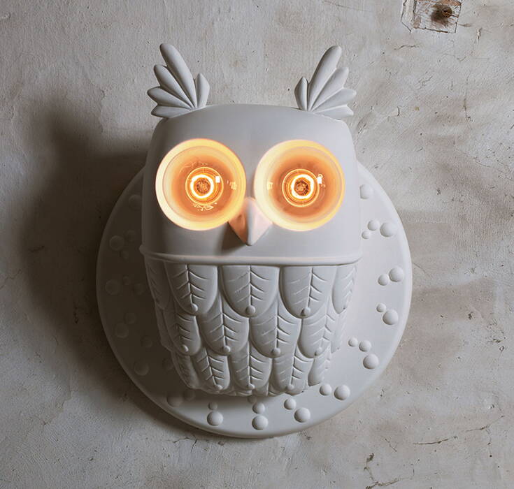 Karman Ti Vedo Wall - owl-shaped lamp