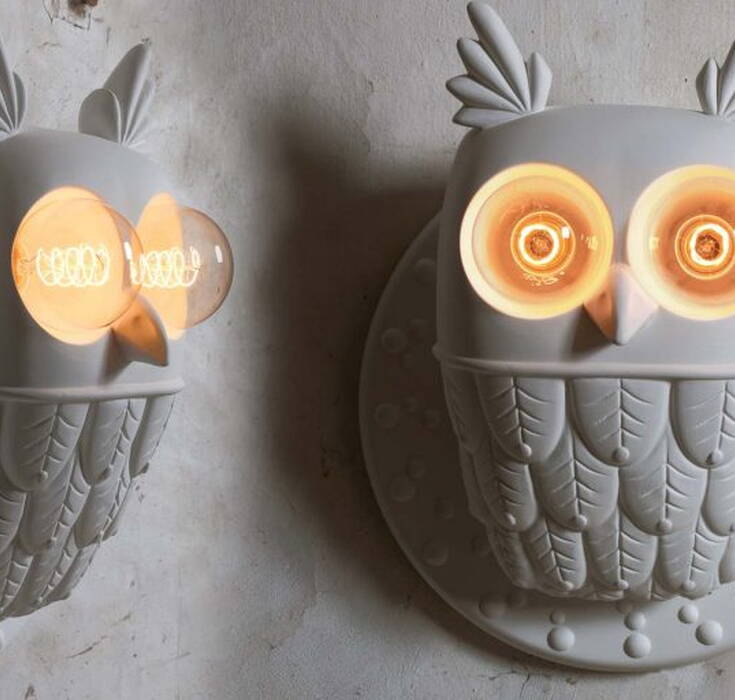 Karman Ti Vedo Wall - owl-shaped lamp