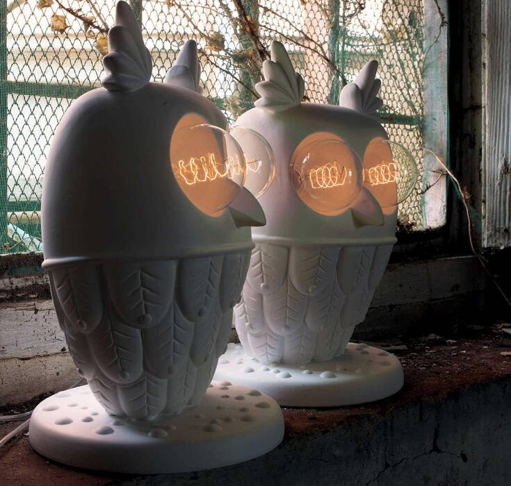 Karman Ti Vedo Table - owl-shaped lamp 