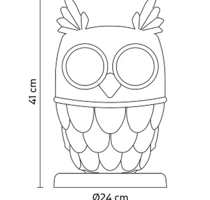 Karman Ti Vedo Table - owl-shaped lamp 