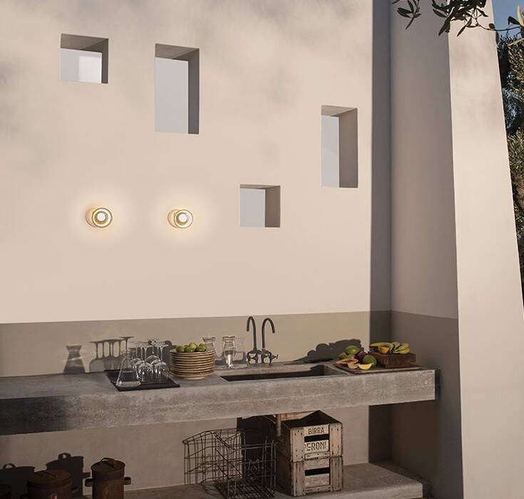 Karman Agua Wall - resistant wall lighting resembling a drop of water