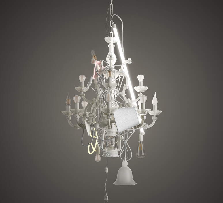 Karman Beautiful Mess - unique chandelier 