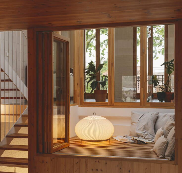 Vibia Knit Floor Lamp - knitted elegant lamp