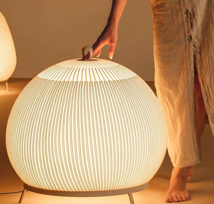 Vibia Knit Floor Lamp - knitted elegant lamp