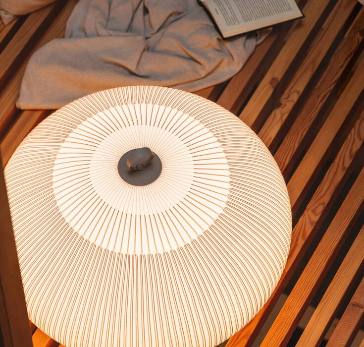 Vibia Knit Floor Lamp - knitted elegant lamp