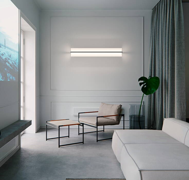 Vibia Kontorno - zidna minimalistička lampa 