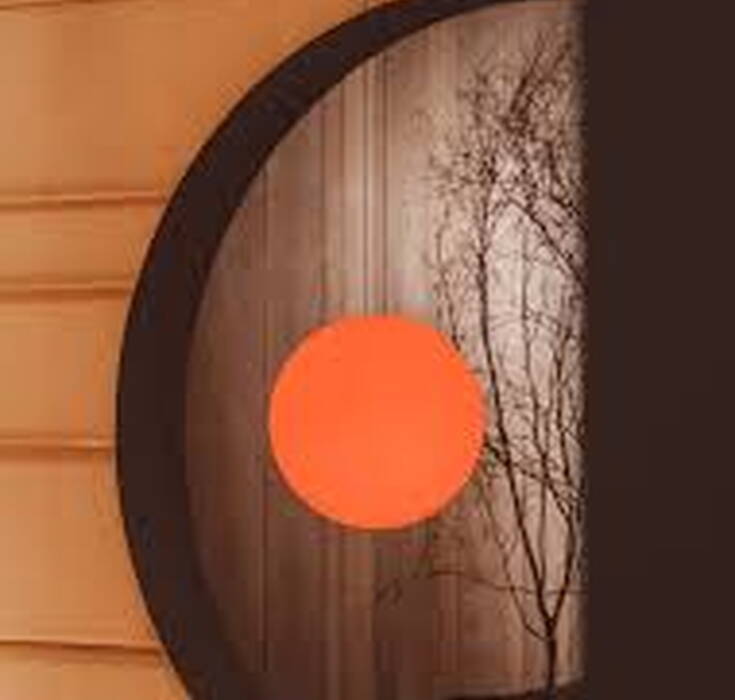 Hanging lamp Vibia Circus Solo circular shaped