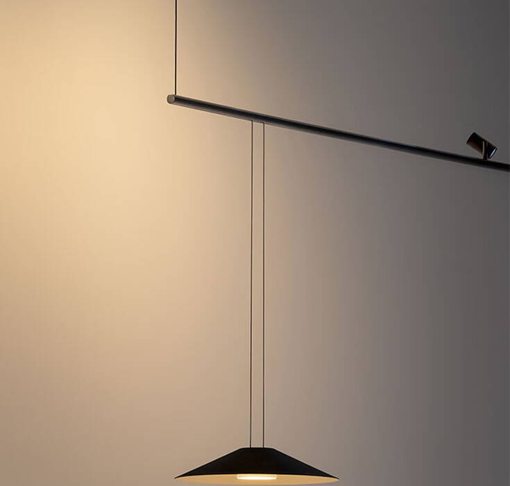 Hanging lamp Vibia Circus Solo circular shaped