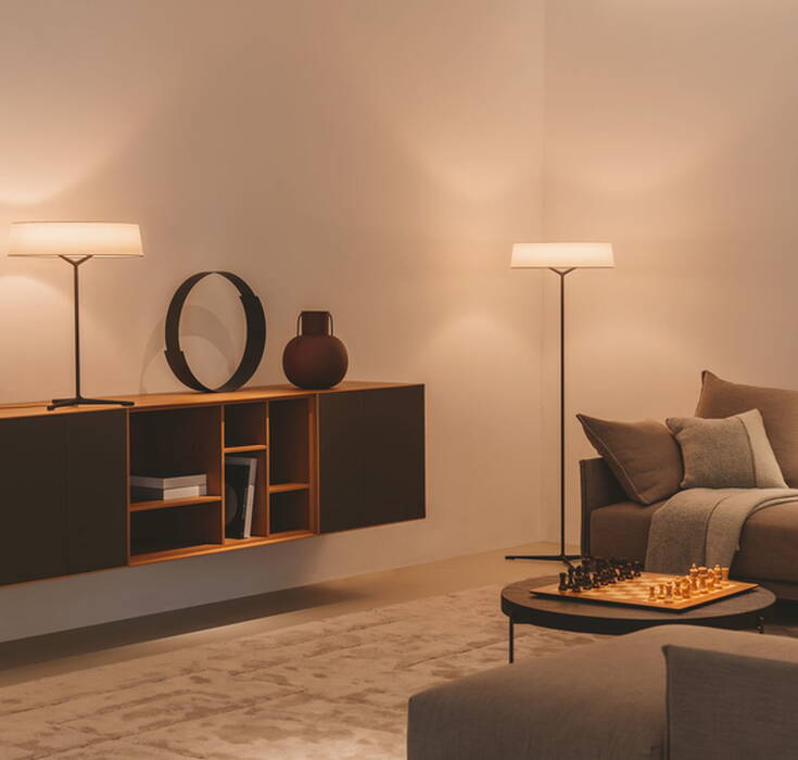 Vibia Dama floor lamp for ambient lighting