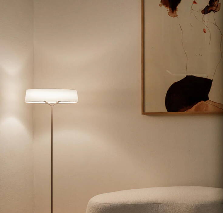 Vibia Dama floor lamp for ambient lighting